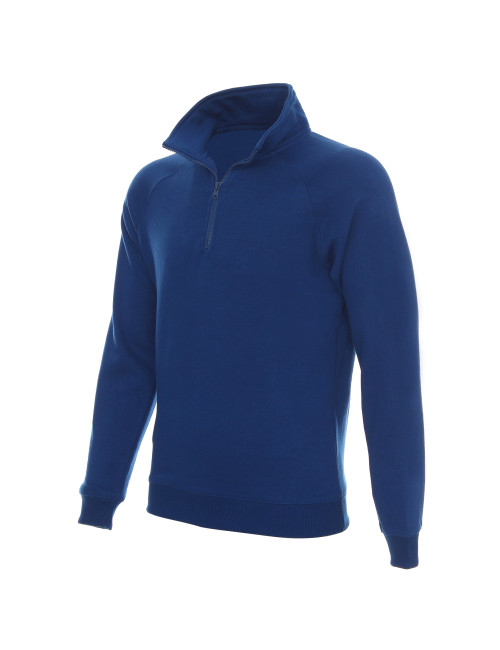 Promostars Men`s SWEATSHIRT ZIPPER CORNFLOWER Embroidery screen printing logo