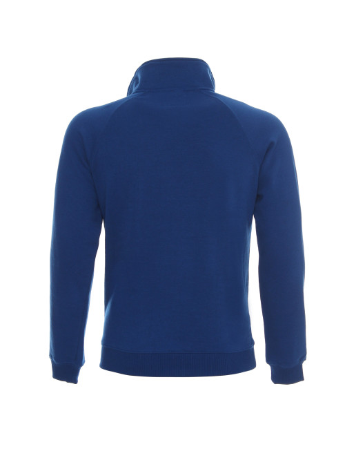 Promostars Men`s SWEATSHIRT ZIPPER CORNFLOWER Embroidery screen printing logo