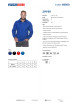 Promostars Men`s SWEATSHIRT ZIPPER CORNFLOWER Embroidery screen printing logo