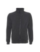 Promostars Men`s SWEATSHIRT OPEN DARK GRAY MELANGE embroidery screen printing