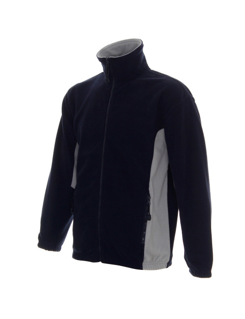 Promostars Men`s SWING SWEATSHIRT NAVY/LIGHT GRAY printed logo embroidery