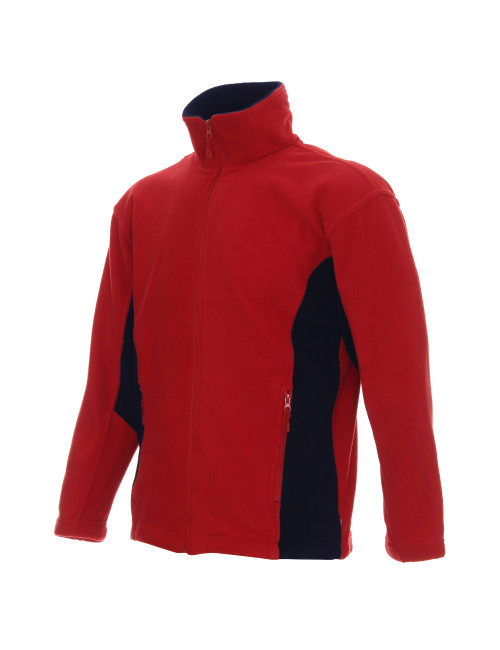 Promostars Men`s SWING RED/NAVY SWEATSHIRT with embroidery and company logo print