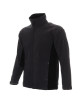 Promostars Herren-SWING-SWEATSHIRT GRAU/SCHWARZ mit DTG-Logo-Stickerei