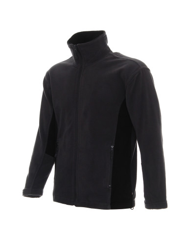 Promostars Herren-SWING-SWEATSHIRT GRAU/SCHWARZ mit DTG-Logo-Stickerei