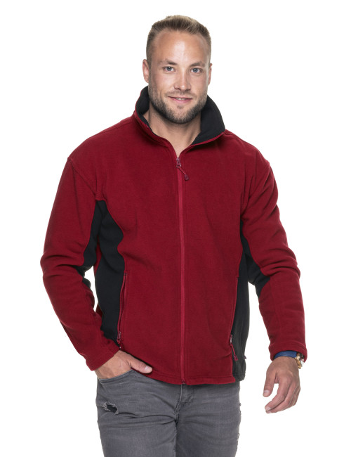 Promostars Men`s SWING BURGUNDY/BLACK SWEATSHIRT printed embroidery silkscreen logo