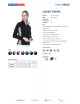 Promostars Damen SWEATSHIRT LADIES` SWING SCHWARZ/HELLGRAU mit Logodruck