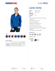 Promostars Damen-SWEATSHIRT LADIES` SWING CROWN BROWN/NAVY mit Logo-Aufdruck