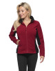 Promostars Women`s SWEATSHIRT LADIES` SWING BURGUNDY/BLACK printed logo embroidery