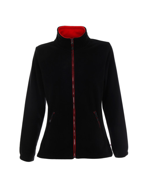 Promostars Ladies' Duet Women's Sweatshirt Black/Red