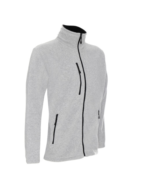 CRIMSON CUT Damen SWEATSHIRT LADIES` DUET HELLGRAU MELANGE/SCHWARZ Stickerei