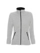 CRIMSON CUT Damen SWEATSHIRT LADIES` DUET HELLGRAU MELANGE/SCHWARZ Stickerei