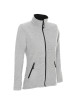 CRIMSON CUT SWEATSHIRT Women`s LADIES` DUET LIGHT GRAY MELANGE/BLACK Embroidery