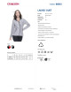 CRIMSON CUT SWEATSHIRT Women`s LADIES` DUET LIGHT GRAY MELANGE/BLACK Embroidery