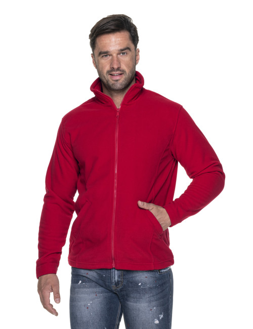 Promostars DOUBLE Men's Fleece Sweatshirt Red
