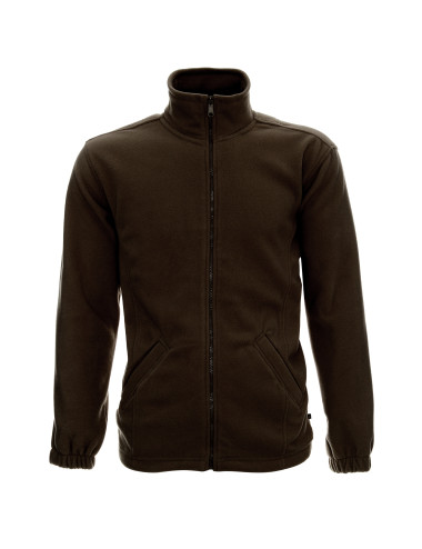 Bluza polarowa męska Promostars DOUBLE ciemno brązowa - P&M