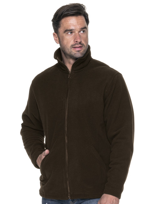 Herren Fleecejacke Promostars DOUBLE Dunkelbraun