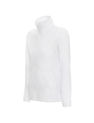 Promostars Ladies' Double Women's Fleece Jacket White