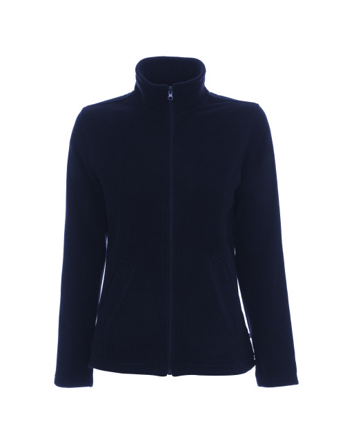Promostars Women`s SWEATSHIRT LADIES` DOUBLE NAVY BLUE embroidered company logo print