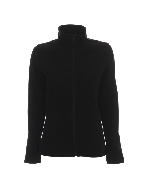 Promostars Damen SWEATSHIRT LADIES` DOUBLE BLACK Aufdruck, Siebdruck, Stickerei