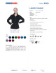 Promostars Damen SWEATSHIRT LADIES` DOUBLE BLACK Aufdruck, Siebdruck, Stickerei