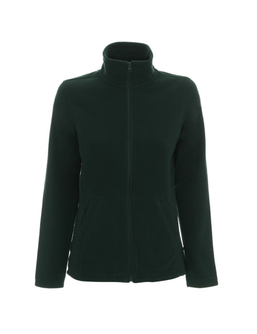 Promostars Women`s SWEATSHIRT LADIES` DOUBLE BOTTLE GREEN embroidery print