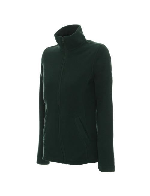 Promostars Women`s SWEATSHIRT LADIES` DOUBLE BOTTLE GREEN embroidery print