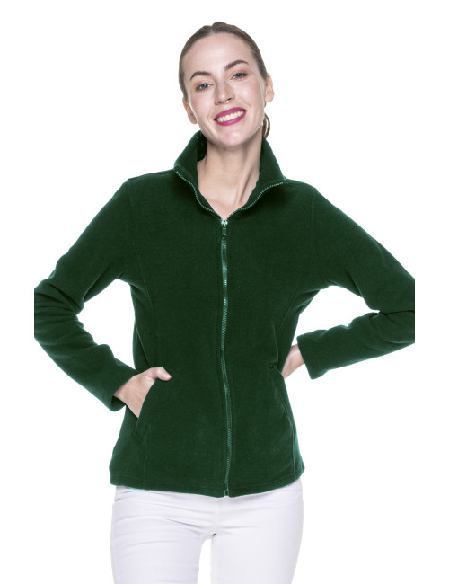 Promostars Women`s SWEATSHIRT LADIES` DOUBLE BOTTLE GREEN embroidery print