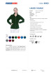 Promostars Women`s SWEATSHIRT LADIES` DOUBLE BOTTLE GREEN embroidery print
