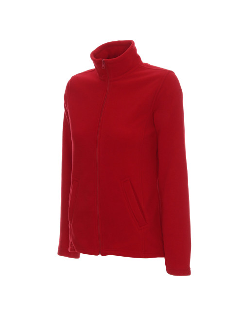 Promostars Women`s SWEATSHIRT LADIES` DOUBLE RED print embroidery silkscreen