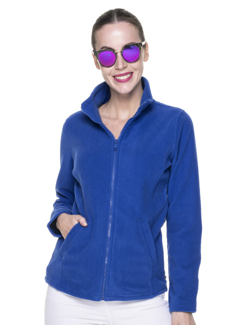 Promostars Damen SWEATSHIRT LADIES` DOUBLE CROWN BROWN mit Logodruck, Siebdruck