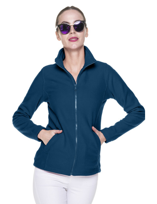 Promostars Women`s SWEATSHIRT LADIES` DOUBLE DARK BLUE embroidery print