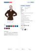 Promostars Women`s SWEATSHIRT LADIES` DOUBLE DARK BROWN DTG print embroidery