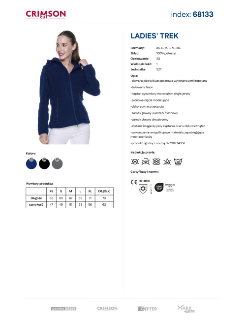 Promostars Ladies' Trek Women's Sweatshirt Navy Blue