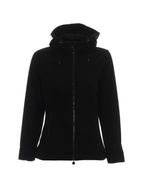 CRIMSON CUT SWEATSHIRT Women`s LADIES` TREK BLACK print embroidery logo silkscreen