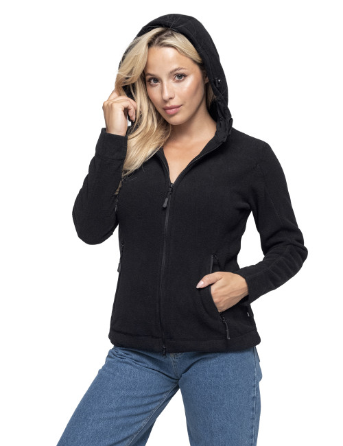 CRIMSON CUT Damen SWEATSHIRT LADIES` TREK BLACK Aufdruck, Stickerei, Logo, Siebdruck