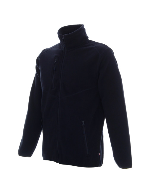 Promostars Men`s SWEATSHIRT FOXY BLUE silkscreen print logo embroidery