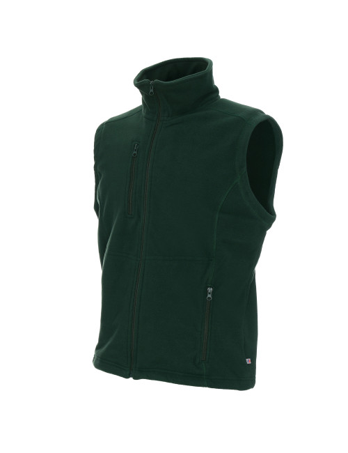 Promostars Herrenweste Verso Bottle Green mit gesticktem Logo