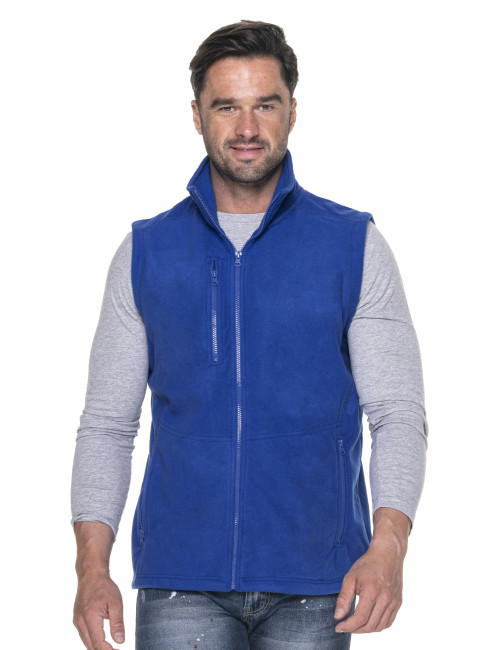 Promostars Men`s Vest VERSO CORNFLOWER Embroidery screen printing logo