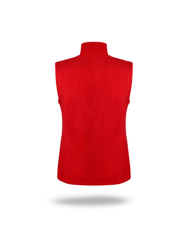 Promostars Damenweste LADIES` VERSO RED mit Logo-Stickerei
