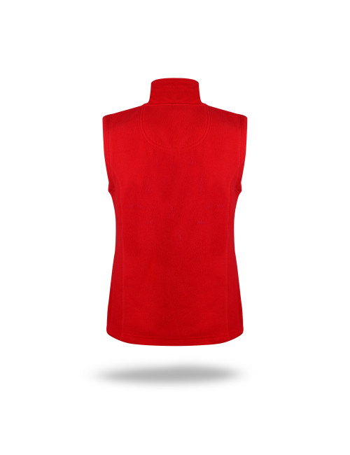 Promostars Damenweste LADIES` VERSO RED mit Logo-Stickerei
