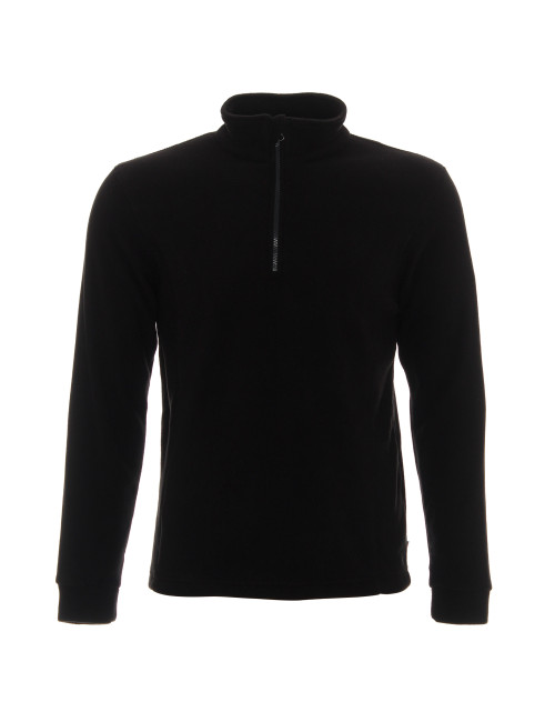 Promostars FUZZY SWEATSHIRT Men`s BLACK print DTF logo for companies screen printing