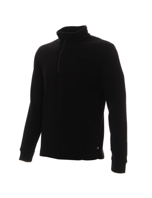 Promostars FUZZY SWEATSHIRT Men`s BLACK print DTF logo for companies screen printing