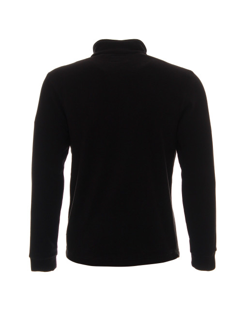 Promostars FUZZY SWEATSHIRT Men`s BLACK print DTF logo for companies screen printing