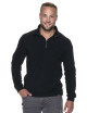 Promostars FUZZY SWEATSHIRT Men`s BLACK print DTF logo for companies screen printing