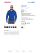 CRIMSON CUT SWEATSHIRT Men`s MELLOW CORNFLOWER Embroidery screen printing logo DTG printing