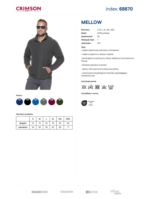 CRIMSON CUT SWEATSHIRT MELLOW GRAY Embroidery silkscreen print logo