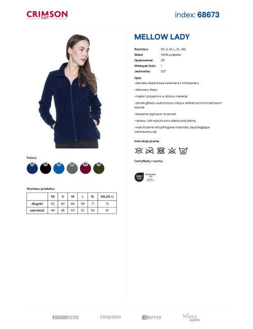 Promostars Mellow Lady Women's Navy Sweatshirt