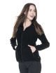 CRIMSON CUT BLUZA Damska MELLOW LADY CZARNY nadruk logo sitodruk haft