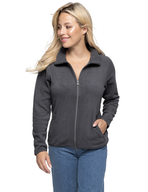 CRIMSON CUT Damen SWEATSHIRT MELLOW LADY GREY Stickerei-Logo-Druck Siebdruck