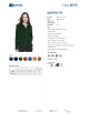 GEFFER BLUZA Damska GEFFER 770 ZIELONY BUTELKOWY nadruk haft sitodruk